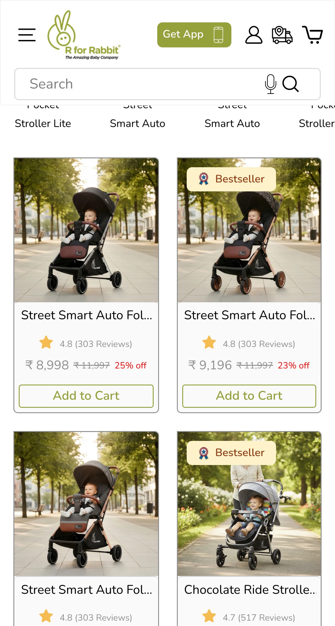 R for Rabbit — Strollers Collection