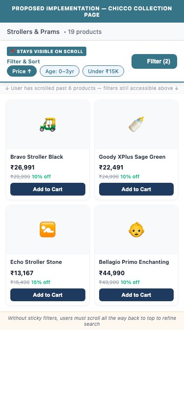 Proposed — Sticky Filter Bar Implementation